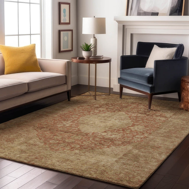 Dalyn Tabrook TB13 Paprika Rug shown in a room