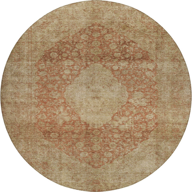 Dalyn Tabrook TB13 Paprika Rug round rug
