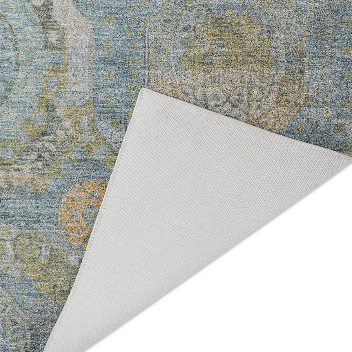 Dalyn Tabrook TB14 Blue Rug backing detail