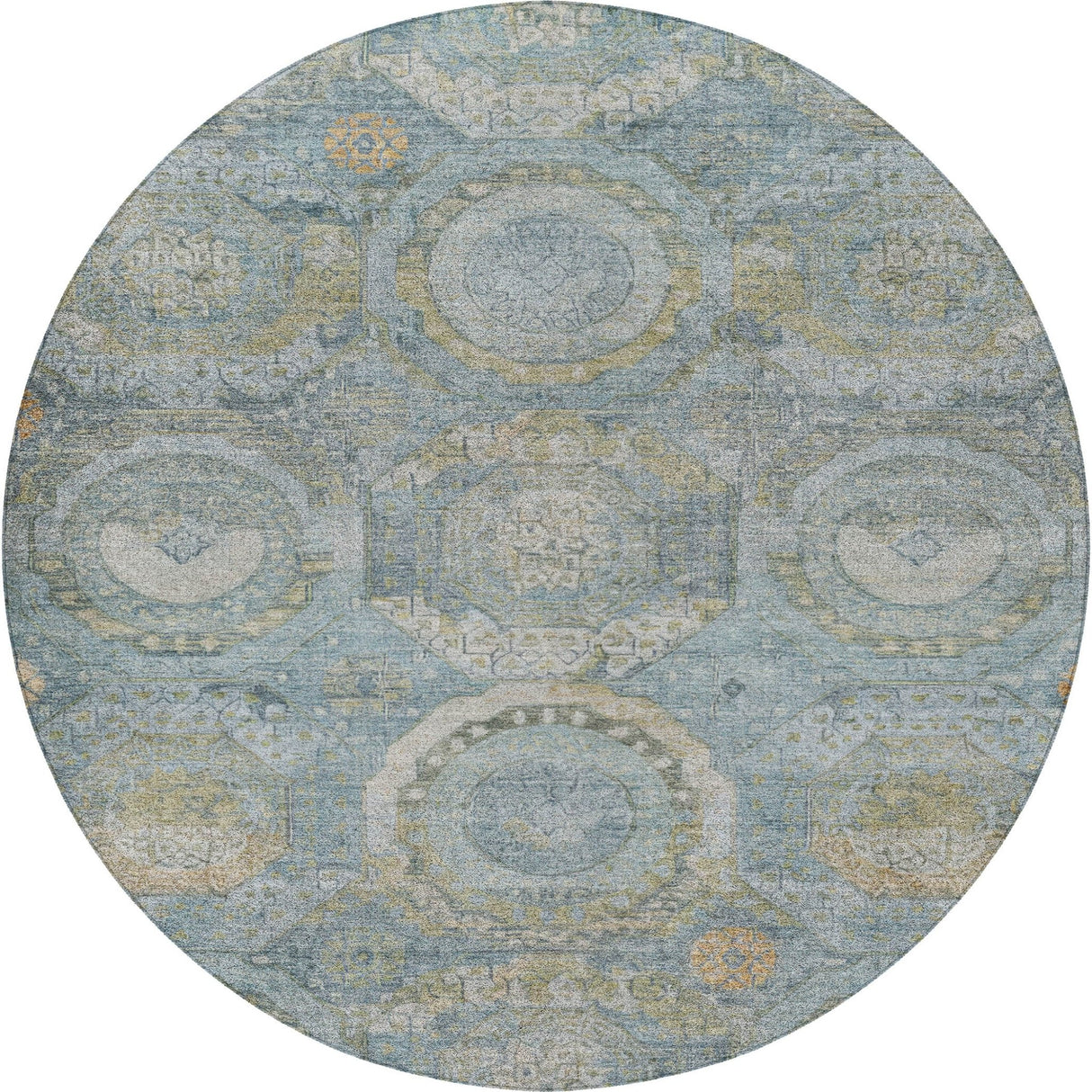 Dalyn Tabrook TB14 Blue Rug round rug