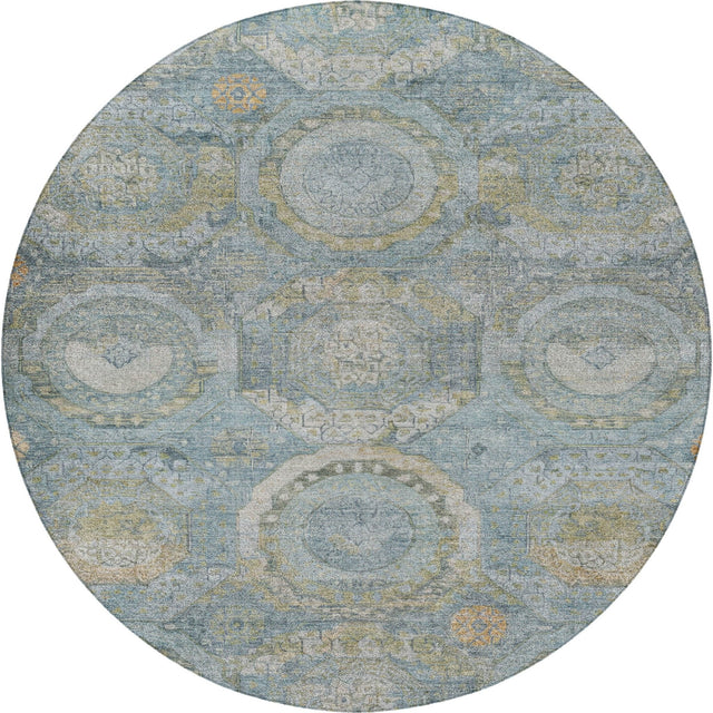 Dalyn Tabrook TB14 Blue Rug round rug