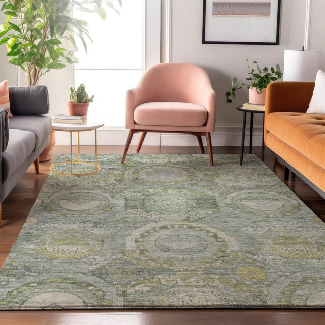 Dalyn Tabrook TB14 Sage Rug shown in a room