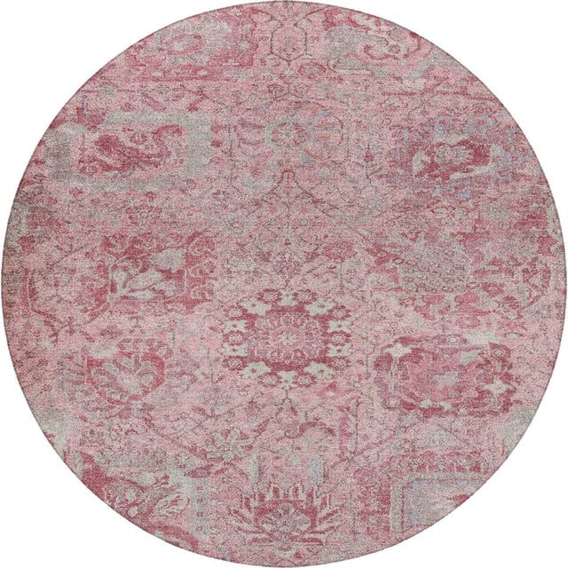 Dalyn Tabrook TB15 Pink Rug round rug