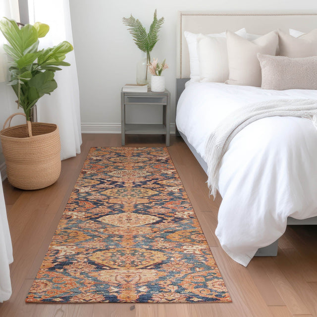 Dalyn Tabrook TB3 Terracotta Rug shown in a room