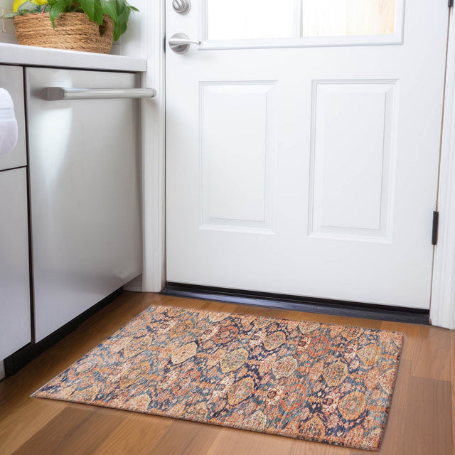 Dalyn Tabrook TB3 Terracotta Rug shown in a room
