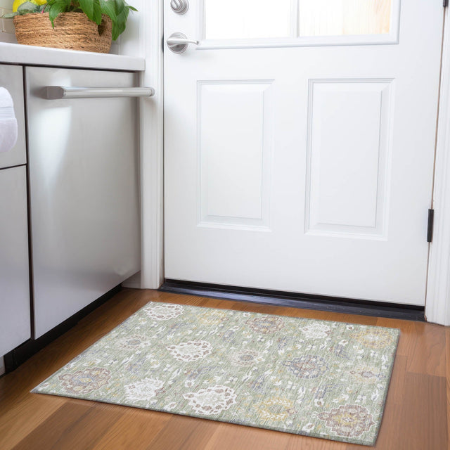 Dalyn Tabrook TB4 Aloe Rug shown in a room