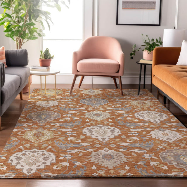 Dalyn Tabrook TB4 Copper Rug shown in a room
