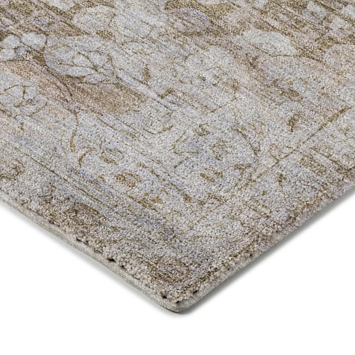 Dalyn Tabrook TB5 Chocolate Rug corner detail