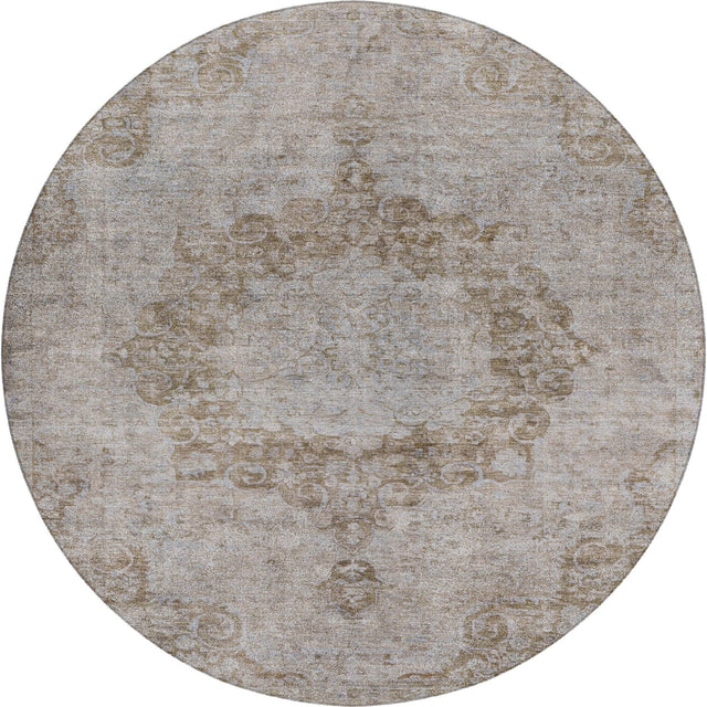 Dalyn Tabrook TB5 Chocolate Rug round rug