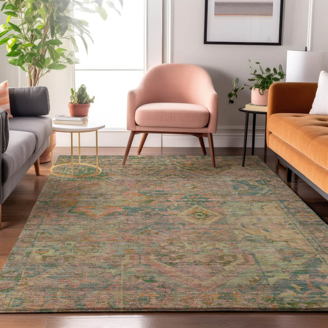 Dalyn Tabrook TB6 Blush Rug shown in a room