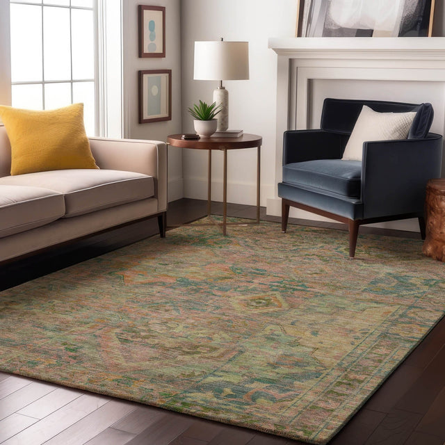 Dalyn Tabrook TB6 Blush Rug shown in a room