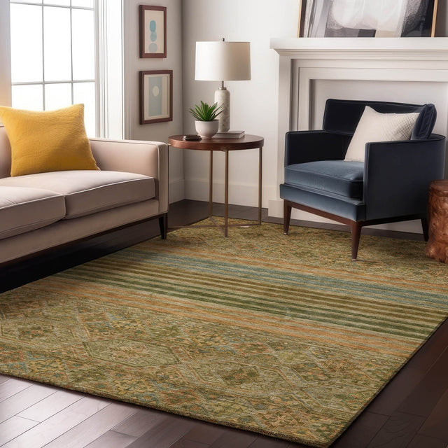 Dalyn Tabrook TB7 Aloe Rug shown in a room