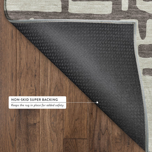 Dalyn The Reserve TR1 Chocolate Rug backing detail