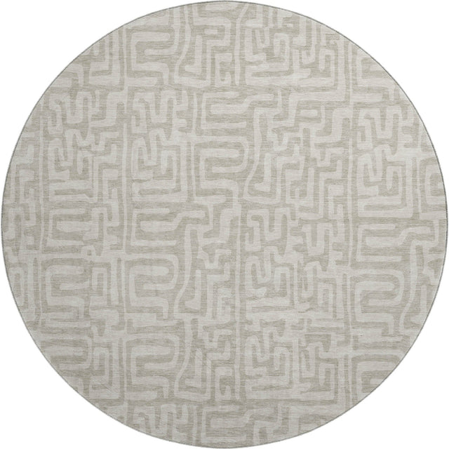 Dalyn The Reserve TR1 Taupe Rug round rug