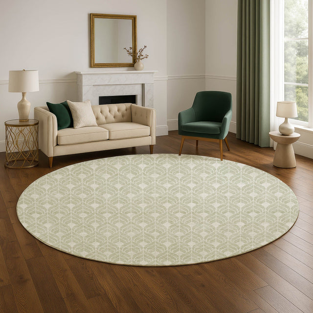 Dalyn The Reserve TR10 Celery Rug shown in a room