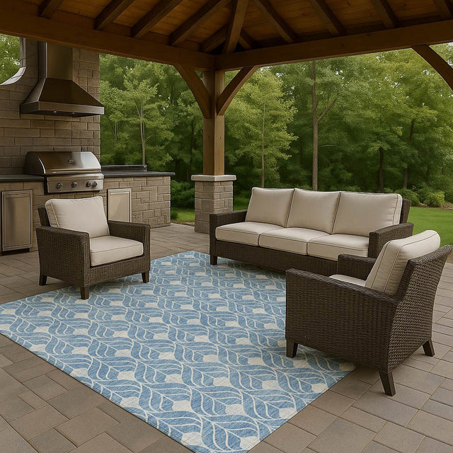 Dalyn The Reserve TR10 Denim Rug outdoor lifestyle image