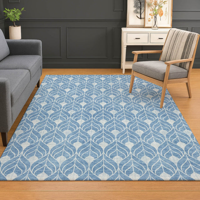 Dalyn The Reserve TR10 Denim Rug shown in a room