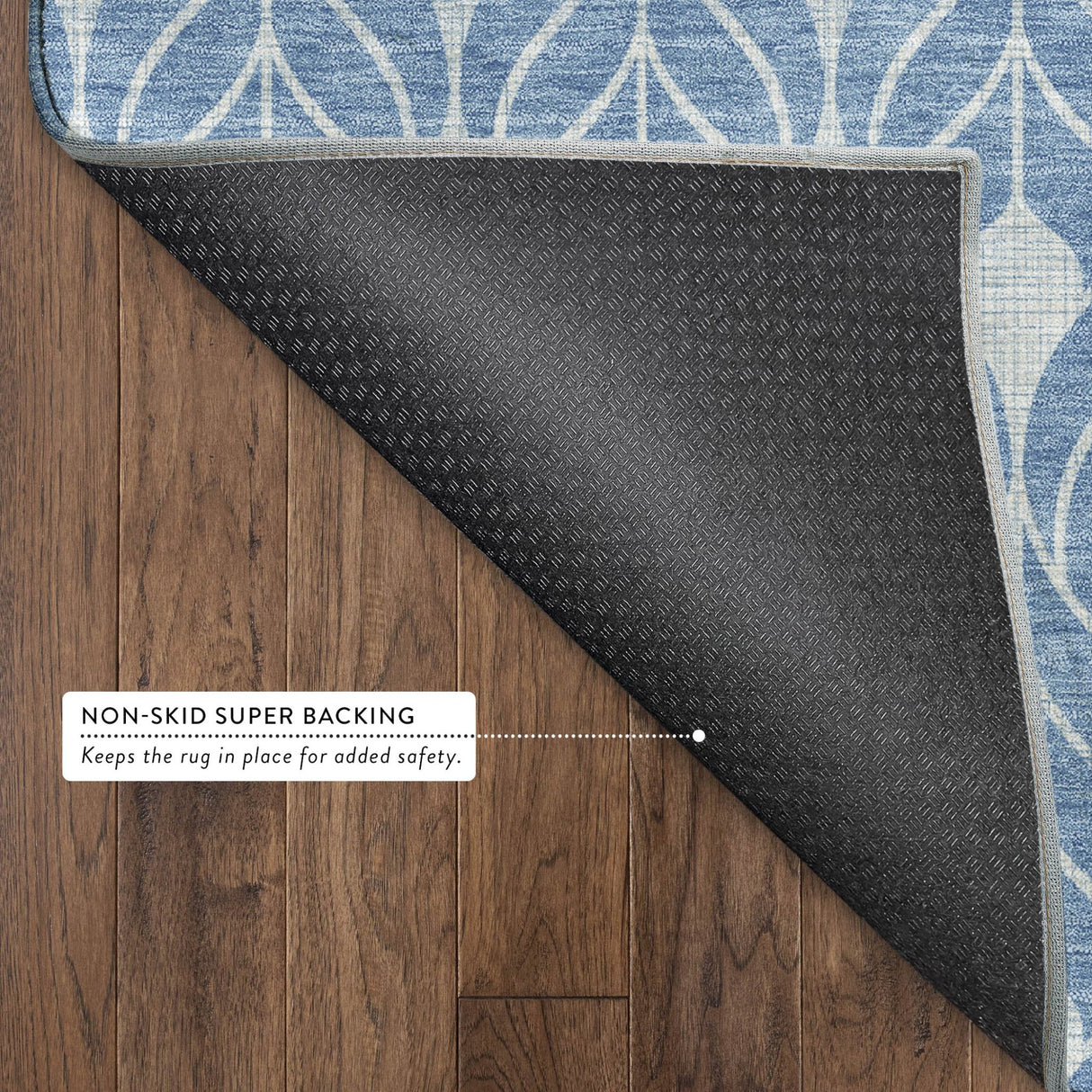 Dalyn The Reserve TR10 Denim Rug backing detail