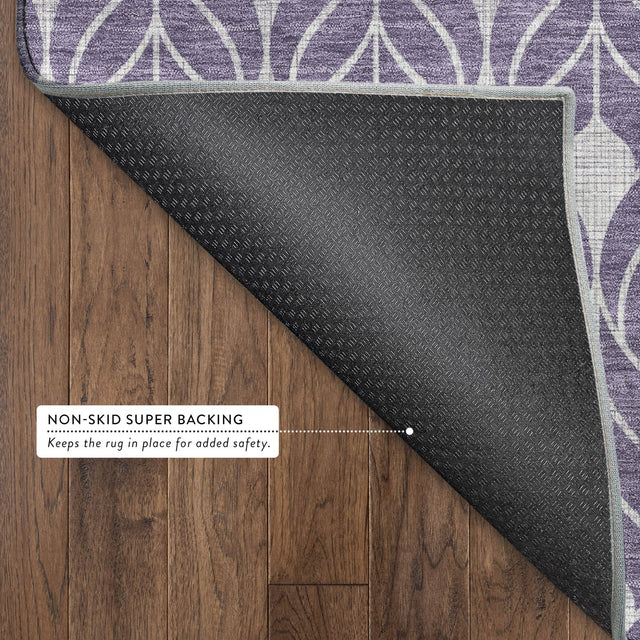 Dalyn The Reserve TR10 Plum Rug backing detail