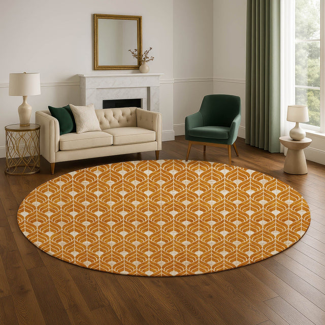 Dalyn The Reserve TR10 Terracotta Rug shown in a room