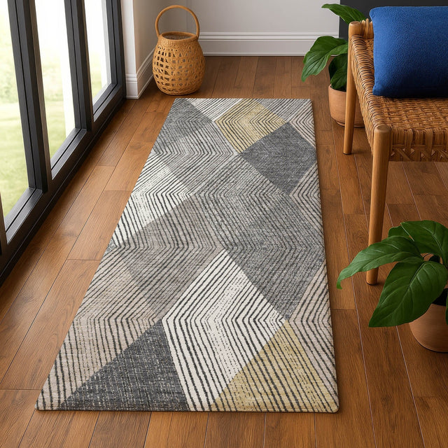 Dalyn The Reserve TR11 Charcoal Rug shown in a room