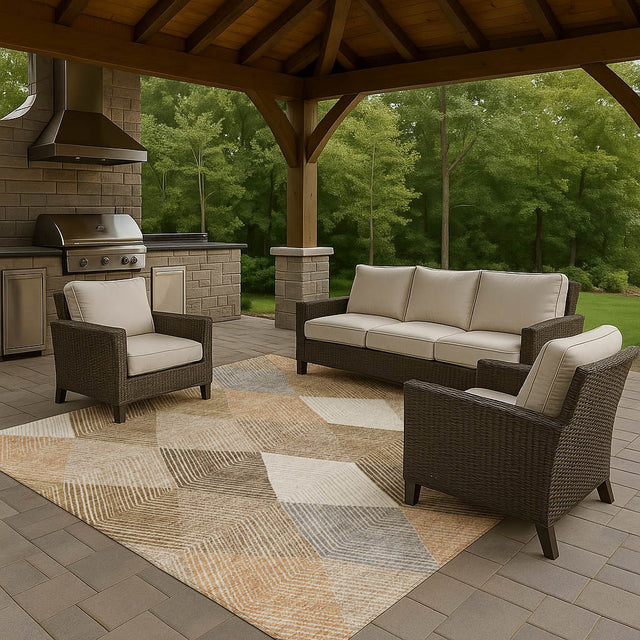 Dalyn The Reserve TR11 Copper Rug outdoor lifestyle image
