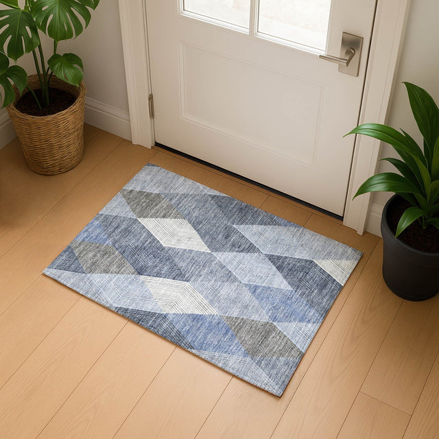 Dalyn The Reserve TR11 Denim Rug shown in a room