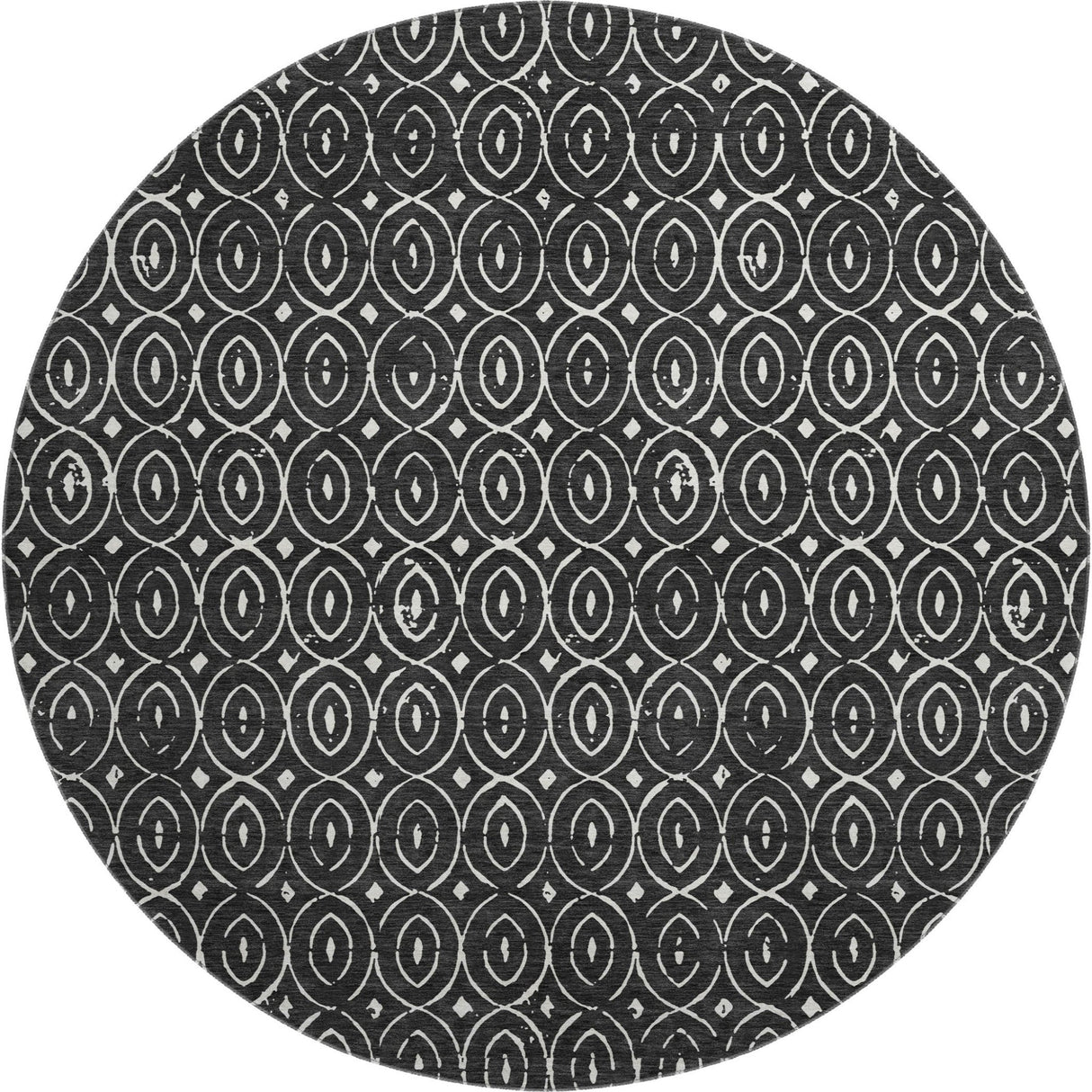 Dalyn The Reserve TR12 Black Rug round rug