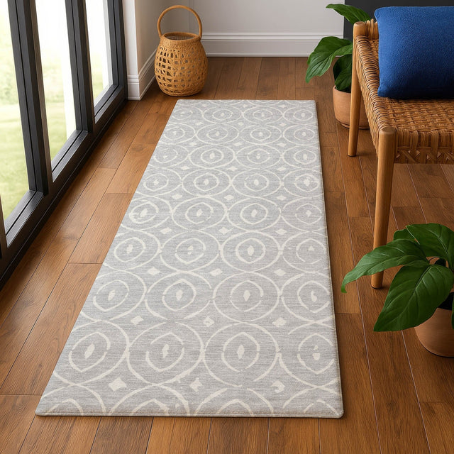 Dalyn The Reserve TR12 Silver Rug shown in a room