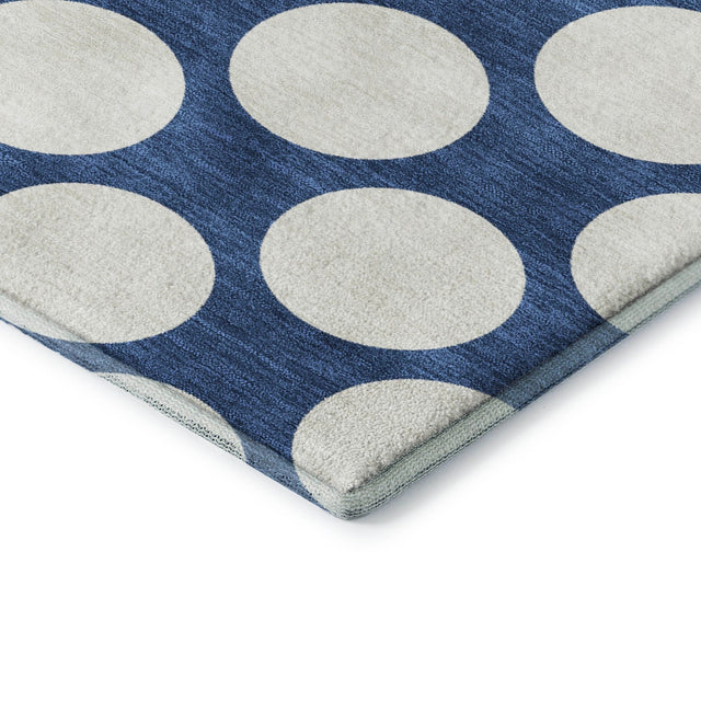 Dalyn The Reserve TR13 Navy Rug corner detail