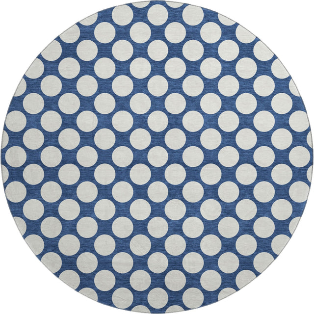 Dalyn The Reserve TR13 Navy Rug round rug