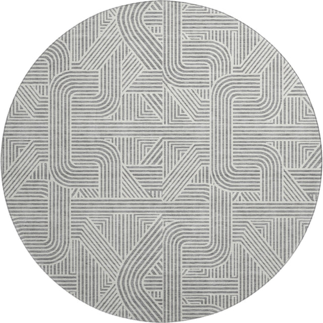 Dalyn The Reserve TR14 Gray Rug round rug