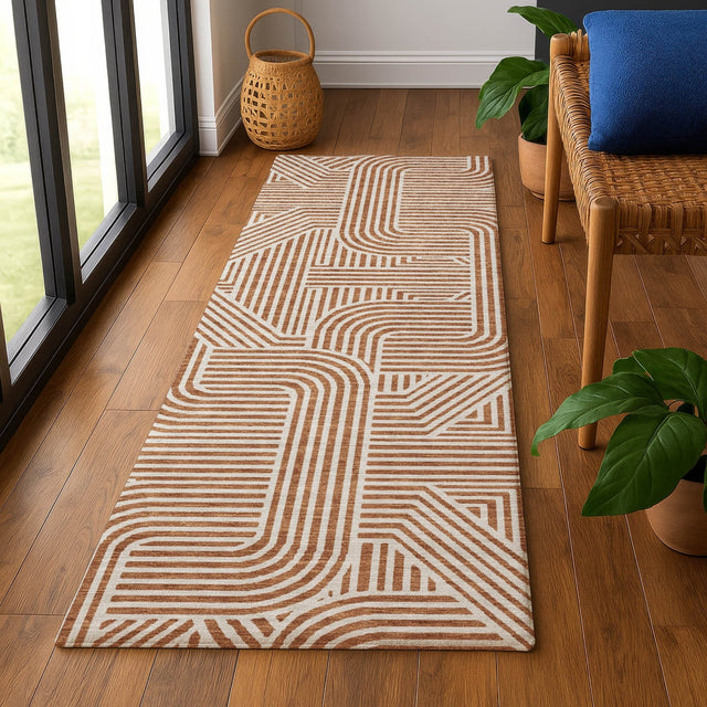Dalyn The Reserve TR14 Paprika Rug shown in a room