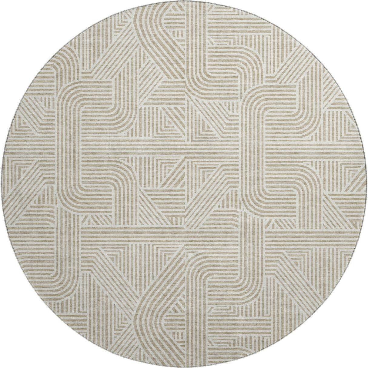 Dalyn The Reserve TR14 Putty Rug round rug