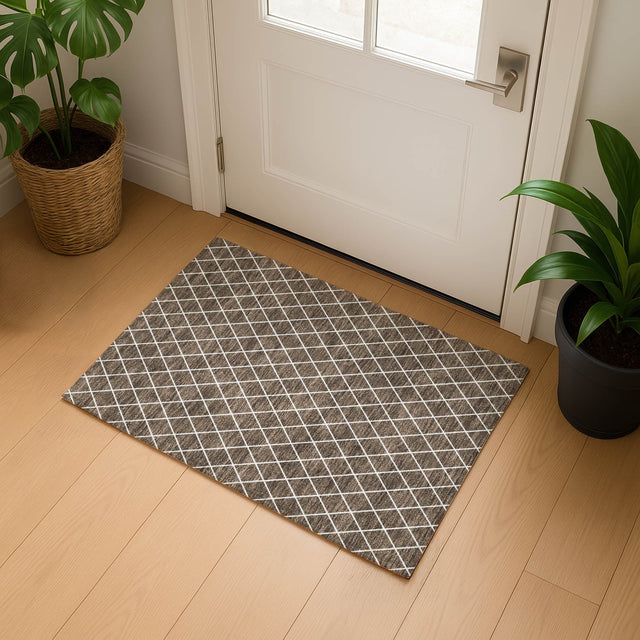 Dalyn The Reserve TR15 Brown Rug shown in a room