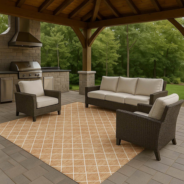 Dalyn The Reserve TR15 Copper Rug outdoor lifestyle image