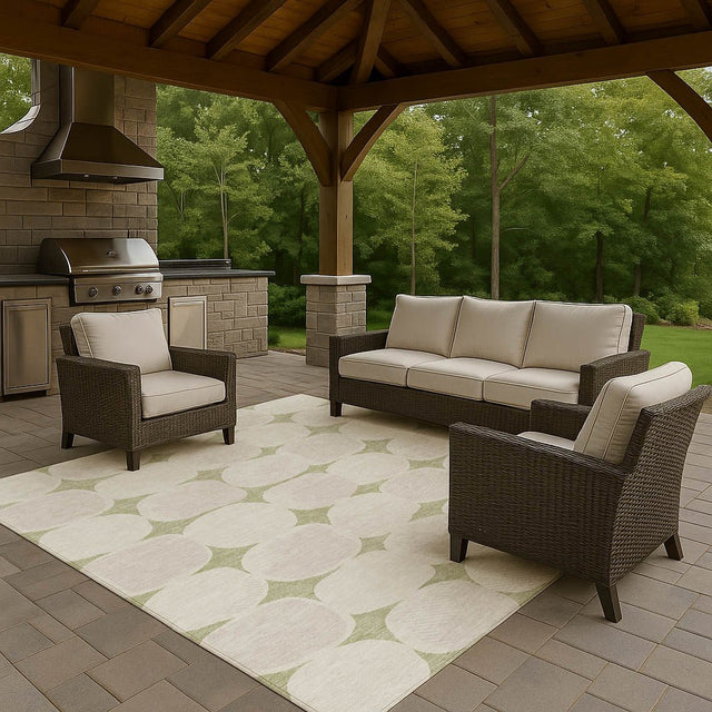 Dalyn The Reserve TR16 Aloe Rug outdoor lifestyle image