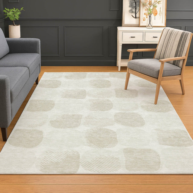 Dalyn The Reserve TR16 Ivory Rug shown in a room
