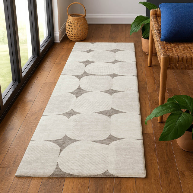 Dalyn The Reserve TR16 Taupe Rug shown in a room