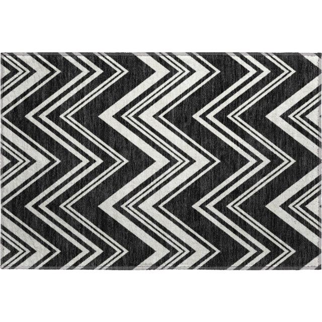 Dalyn The Reserve TR17 Black Rug rectangular rug