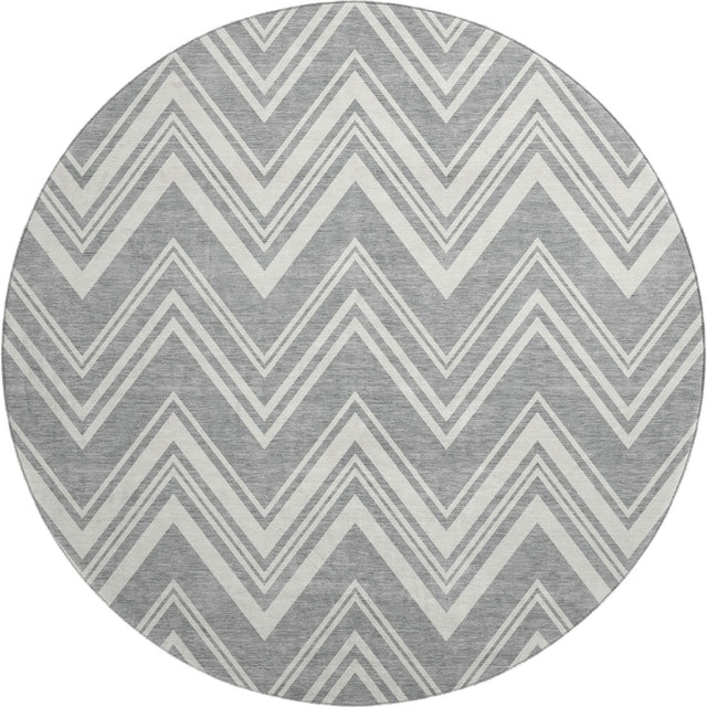 Dalyn The Reserve TR17 Pewter Rug round rug