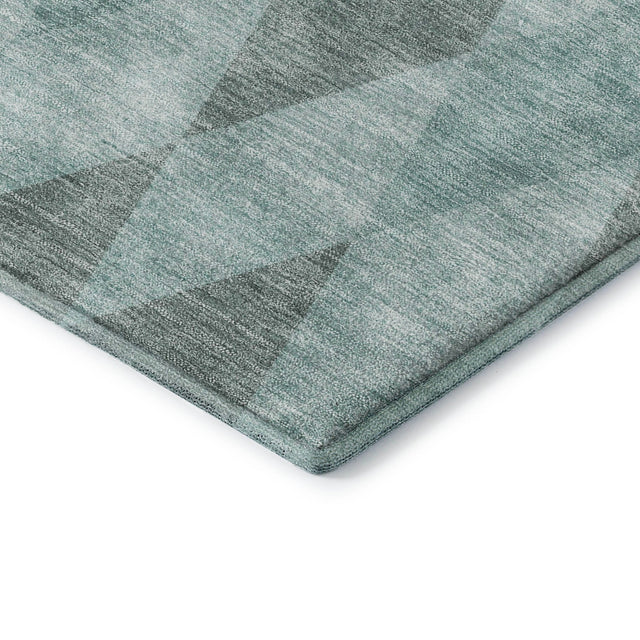 Dalyn The Reserve TR2 Teal Rug corner detail