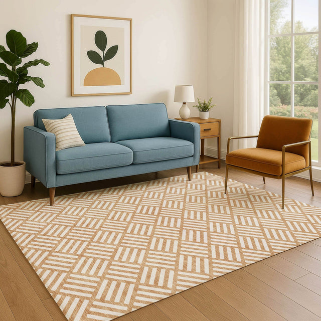 Dalyn The Reserve TR3 Copper Rug shown in a room