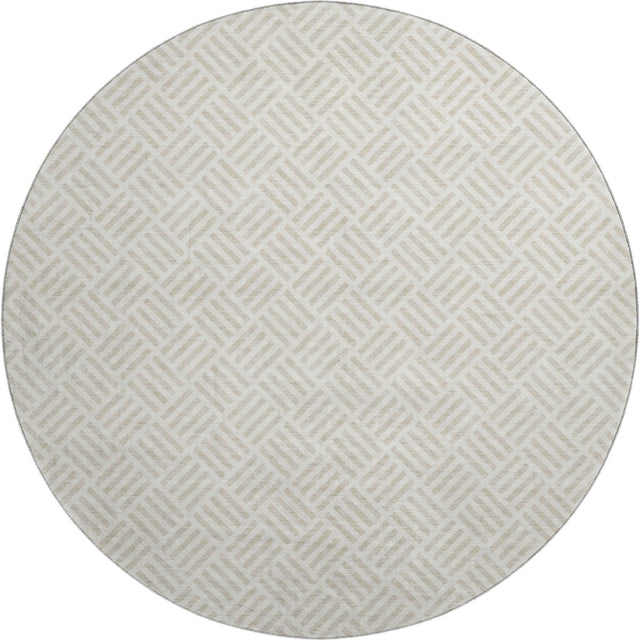 Dalyn The Reserve TR3 Ivory Rug round rug