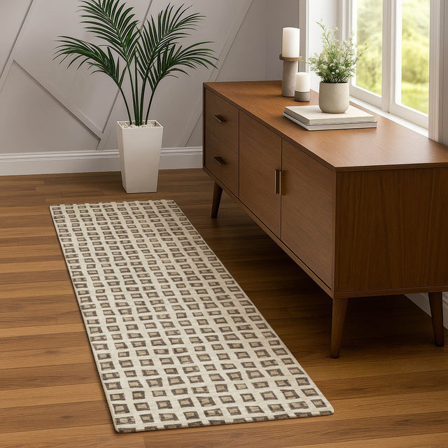 Dalyn The Reserve TR4 Brown Rug shown in a room
