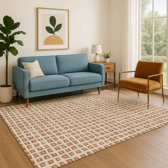 Dalyn The Reserve TR4 Copper Rug shown in a room