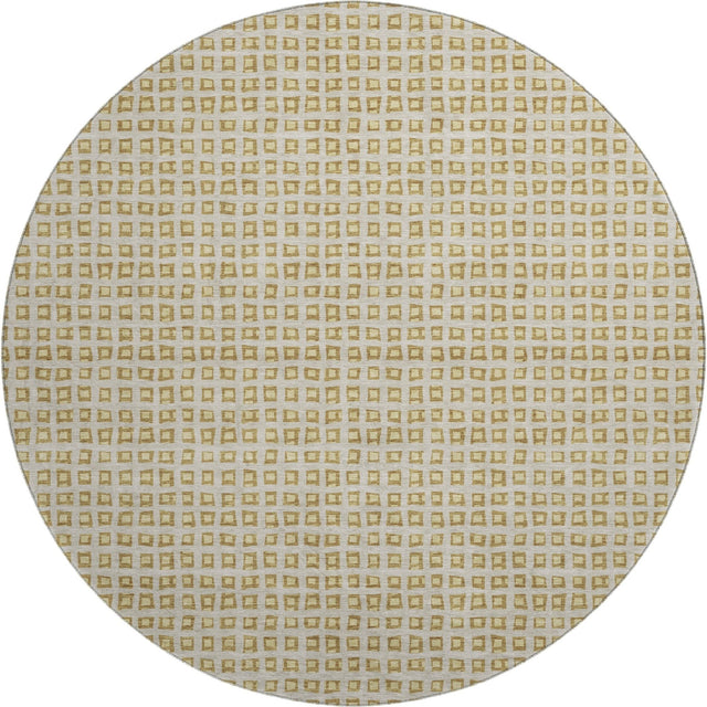 Dalyn The Reserve TR4 Gold Rug round rug