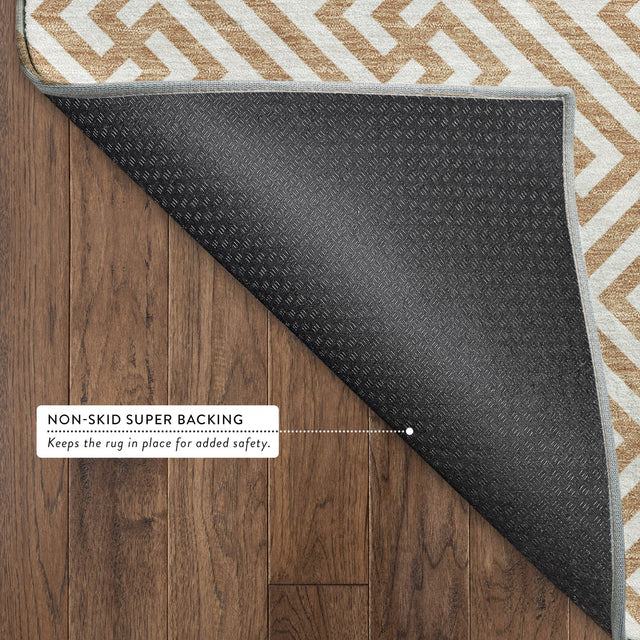 Dalyn The Reserve TR5 Copper Rug backing detail