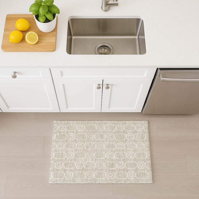 Dalyn The Reserve TR6 Beige Rug shown in a room