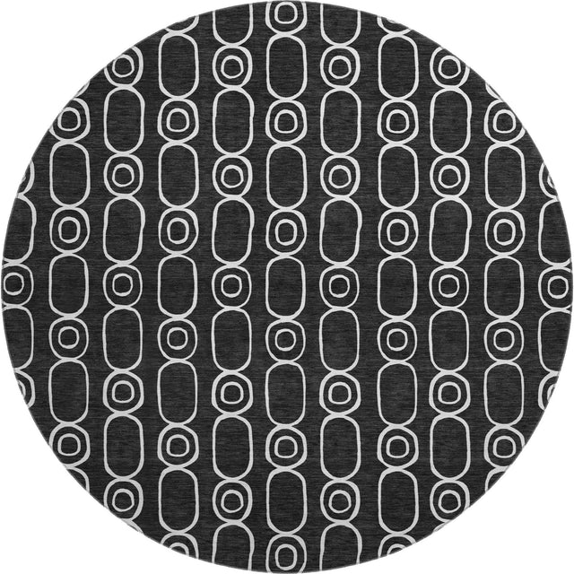 Dalyn The Reserve TR6 Black Rug round rug